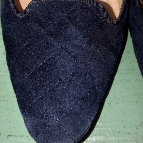 Manolo Blahnik Yak Quilted Suede flats - Picture 3 of 5